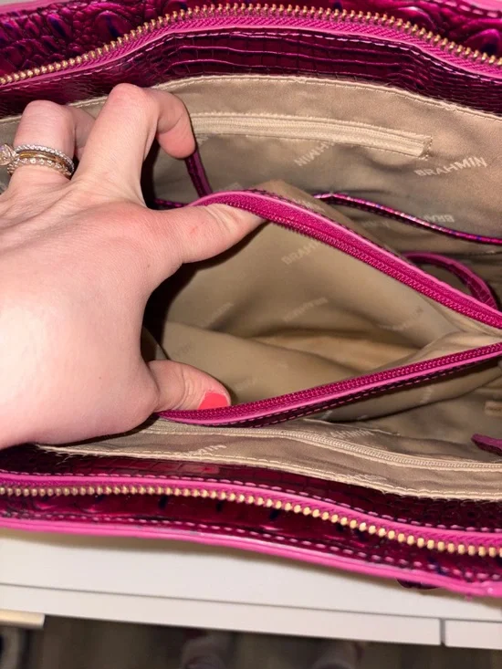 Brahmin Finley High-Voltage Satchel Bag - Picture 13 of 17